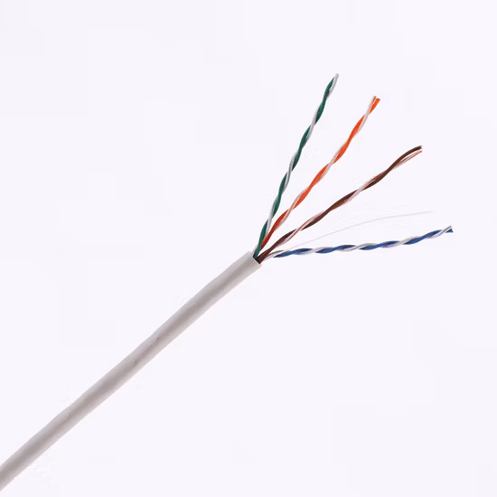 0,48 mm 0,5 mm Cu 305 m câble LAN de données UTP Cat5e à paire torsadée pour la communication réseau